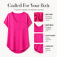 Women's Casual V-Neck Short Sleeve T-Shirt