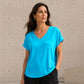 Women's Casual V-Neck Short Sleeve T-Shirt