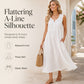 Women Sleeveless Cotton Linen Dress