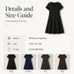 Women's Scalloped V-Neck High Waist Solid Color Dress