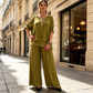 Women's Two-Piece Wide Leg Pants Set