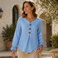 Women's Waffle Knit Long Sleeve Top