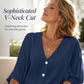Women’s V-Neck Button Up Cardigan Casual Shirt