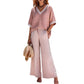 Women's Casual Striped Two-Piece Set