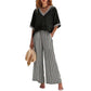 Women's Casual Striped Two-Piece Set