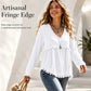 ⌛Limited-Time Offer-✨👚Women's Casual V-Neck Long Sleeve Top