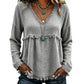 ⌛Limited-Time Offer-✨👚Women's Casual V-Neck Long Sleeve Top