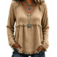 ⌛Limited-Time Offer-✨👚Women's Casual V-Neck Long Sleeve Top