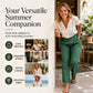 🔥👖Women's Relaxed Fit Linen Blend Pants – Classic Straight Leg Trousers