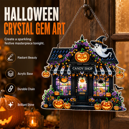 👻Halloween DIY Sparkle Art Hanging Ornament Kit