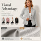 ✨Women's Textured Button Down Blazer Jacket – Effortless Elegance for Every Occasion✨𝘉𝘶𝘺 𝘢𝘯𝘺 2 𝘢𝘯𝘥 𝘨𝘦𝘵 𝘢𝘯 𝘦𝘹𝘵𝘳𝘢 8% 𝘥𝘪𝘴𝘤𝘰𝘶𝘯𝘵