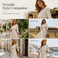 👗 50% OFF NOW! Women’s Casual 3/4 Sleeve Cotton Linen Cinched Waist Maxi Dress