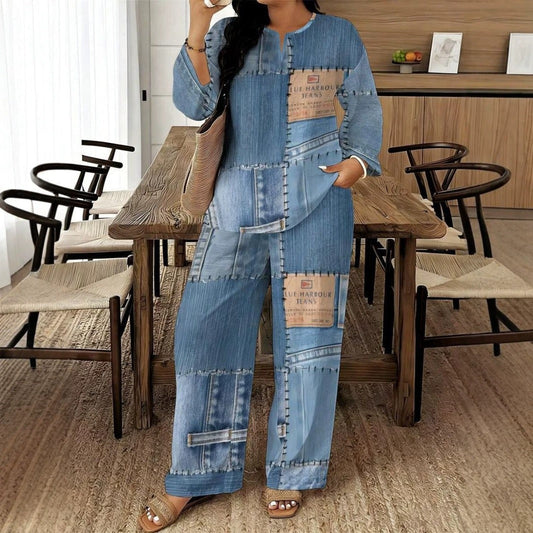 👗✨Women's Long Sleeve Top & Wide Leg Pants Set✨𝘉𝘶𝘺 𝘢𝘯𝘺 2 𝘢𝘯𝘥 𝘨𝘦𝘵 𝘢𝘯 𝘦𝘹𝘵𝘳𝘢 8% 𝘥𝘪𝘴𝘤𝘰𝘶𝘯𝘵