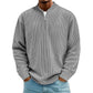 ✨New Arrival: Limited Time 50% Off!⏰️Men's Corduroy Quarter-Zip Pullover Sweatshirt Casual Stand Collar Long Sleeve Top