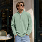 ✨New Arrival: Limited Time 50% Off!⏰️Men's Corduroy Quarter-Zip Pullover Sweatshirt Casual Stand Collar Long Sleeve Top