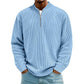 ✨New Arrival: Limited Time 50% Off!⏰️Men's Corduroy Quarter-Zip Pullover Sweatshirt Casual Stand Collar Long Sleeve Top