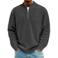 ✨New Arrival: Limited Time 50% Off!⏰️Men's Corduroy Quarter-Zip Pullover Sweatshirt Casual Stand Collar Long Sleeve Top