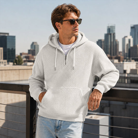 ✨Men's Knit Quarter-Zip Hoodie Sweatshirt✨𝘉𝘶𝘺 𝘢𝘯𝘺 2 𝘢𝘯𝘥 𝘨𝘦𝘵 𝘢𝘯 𝘦𝘹𝘵𝘳𝘢 8% 𝘥𝘪𝘴𝘤𝘰𝘶𝘯𝘵