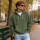 👖 LIMITED-TIME 50% OFF! ✨Men's Knit Quarter-Zip Hoodie Sweatshirt