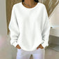 👚Seasonal Style - Waffle Texture Sweatshirt – Easy Breezy Fit & Classic Style for Any Casual Look✨𝘉𝘶𝘺 𝘢𝘯𝘺 2 𝘢𝘯𝘥 𝘨𝘦𝘵 𝘢𝘯 𝘦𝘹𝘵𝘳𝘢 8% 𝘥𝘪𝘴𝘤𝘰𝘶𝘯𝘵