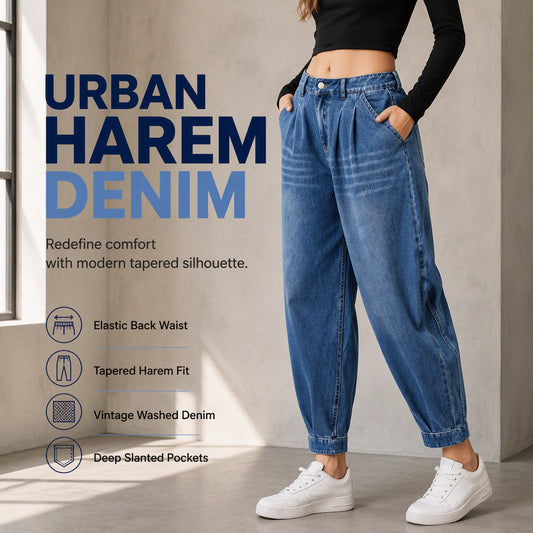 ✨Women's High Waisted Harem Denim Pants✨𝘉𝘶𝘺 𝘢𝘯𝘺 2 𝘢𝘯𝘥 𝘨𝘦𝘵 𝘢𝘯 𝘦𝘹𝘵𝘳𝘢 8% 𝘥𝘪𝘴𝘤𝘰𝘶𝘯𝘵