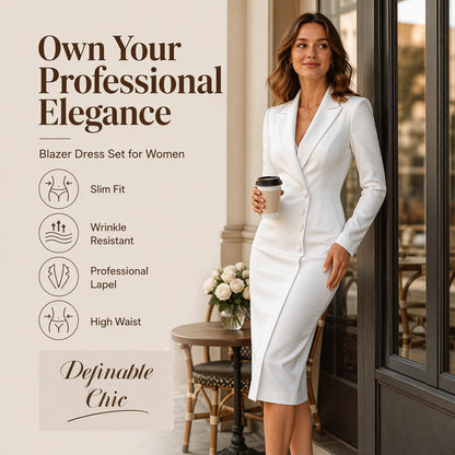 Trending Now⭐👗 Asymmetrical Single-Breasted Blazer Dress – Tailored Silhouette for Effortless Office-to-Evening Style✨𝘉𝘶𝘺 𝘢𝘯𝘺 2 𝘢𝘯𝘥 𝘨𝘦𝘵 𝘢𝘯 𝘦𝘹𝘵𝘳𝘢 8% 𝘥𝘪𝘴𝘤𝘰𝘶𝘯𝘵