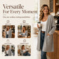 ✨ 🍂 Women's Ribbed Knit Cardigan – Cozy Texture Meets Effortless Autumn Style