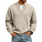 ⌛Limited-Time Offer-Layered Comfort Waffle Tee – Cozy Comfort & Effortless Autumn Style