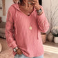 🔥LAST DAY SALE ONLY￡17.99!!🌿Women's Chic Lace Sleeve Hooded Sweater