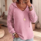 🔥LAST DAY SALE ONLY￡17.99!!🌿Women's Chic Lace Sleeve Hooded Sweater