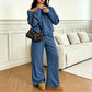 🍂 Women's Off Shoulder Sweatshirt & Pants Set – Cosy Comfort Meets Effortless Autumn Style