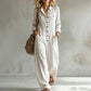 ✨🍂 Women’s Wide-Leg Cargo Jumpsuit – Effortless Utility Style & Autumn Comfort