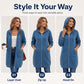 ⌛Limited-Time Offer🛍️Women Mid-Length Hooded Sweatshirt Jacket Casual Zip Up Cardigan Coat with Pockets✨𝘉𝘶𝘺 𝘢𝘯𝘺 2 𝘢𝘯𝘥 𝘨𝘦𝘵 𝘢𝘯 𝘦𝘹𝘵𝘳𝘢 8% 𝘥𝘪𝘴𝘤𝘰𝘶𝘯𝘵