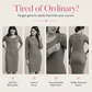 👗✨Women's Ruched Midi Dress with 3D Rose Details