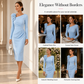 👗✨Women's Ruched Midi Dress with 3D Rose Details
