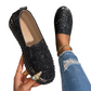 Women's Glitter Platform Slip-On Shoes