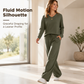 ✨ Effortless Comfort | Women's V-Neck Knit Top & Pants 2-Piece Lounge Set✨𝘉𝘶𝘺 𝘢𝘯𝘺 2 𝘢𝘯𝘥 𝘨𝘦𝘵 𝘢𝘯 𝘦𝘹𝘵𝘳𝘢 8% 𝘥𝘪𝘴𝘤𝘰𝘶𝘯𝘵