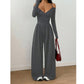 👗✨Women's Elegant Halter Neck Deep V Jumpsuit✨𝘉𝘶𝘺 𝘢𝘯𝘺 2 𝘢𝘯𝘥 𝘨𝘦𝘵 𝘢𝘯 𝘦𝘹𝘵𝘳𝘢 8% 𝘥𝘪𝘴𝘤𝘰𝘶𝘯𝘵
