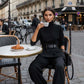 Women’s Elegant Turtleneck Top & High-Waist Pants Set