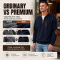 Men's Color-Block Corduroy Half-Zip Sweatshirt