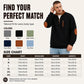 Men's Color-Block Corduroy Half-Zip Sweatshirt