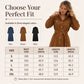 Women's Corduroy Midi Shirt Dress with Belt