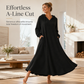 ❄️ Cozy Winter Comfort | 👗✨Women's Plush Hooded Maxi Lounge Dress