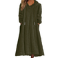 ❄️ Cozy Winter Comfort | 👗✨Women's Plush Hooded Maxi Lounge Dress