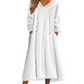 ❄️ Cozy Winter Comfort | 👗✨Women's Plush Hooded Maxi Lounge Dress