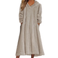 ❄️ Cozy Winter Comfort | 👗✨Women's Plush Hooded Maxi Lounge Dress