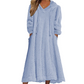 ❄️ Cozy Winter Comfort | 👗✨Women's Plush Hooded Maxi Lounge Dress