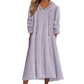 ❄️ Cozy Winter Comfort | 👗✨Women's Plush Hooded Maxi Lounge Dress