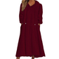 ❄️ Cozy Winter Comfort | 👗✨Women's Plush Hooded Maxi Lounge Dress