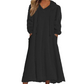 ❄️ Cozy Winter Comfort | 👗✨Women's Plush Hooded Maxi Lounge Dress
